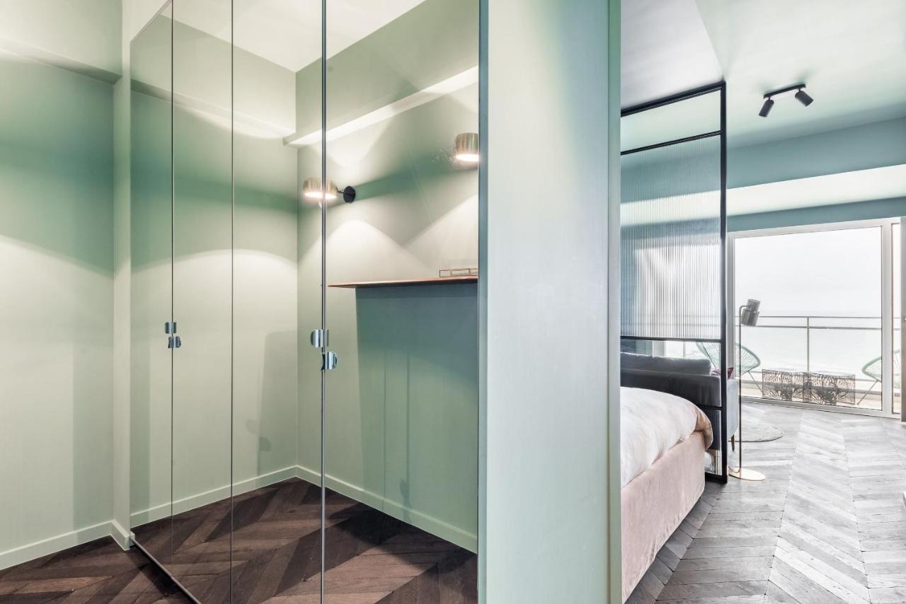 Luxueuze Suite Met Frontaal Zeezicht Knokke-Heist Luaran gambar