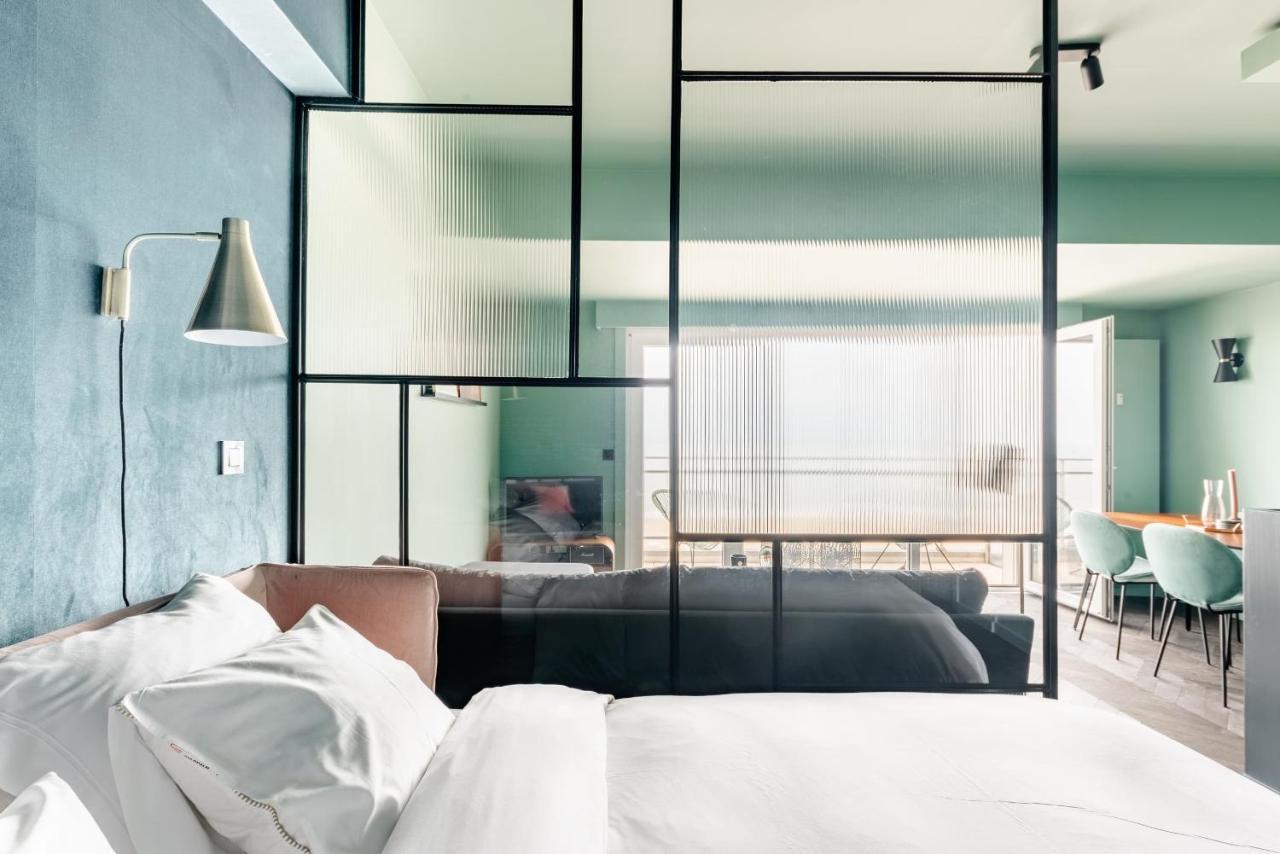 Luxueuze Suite Met Frontaal Zeezicht Knokke-Heist Luaran gambar