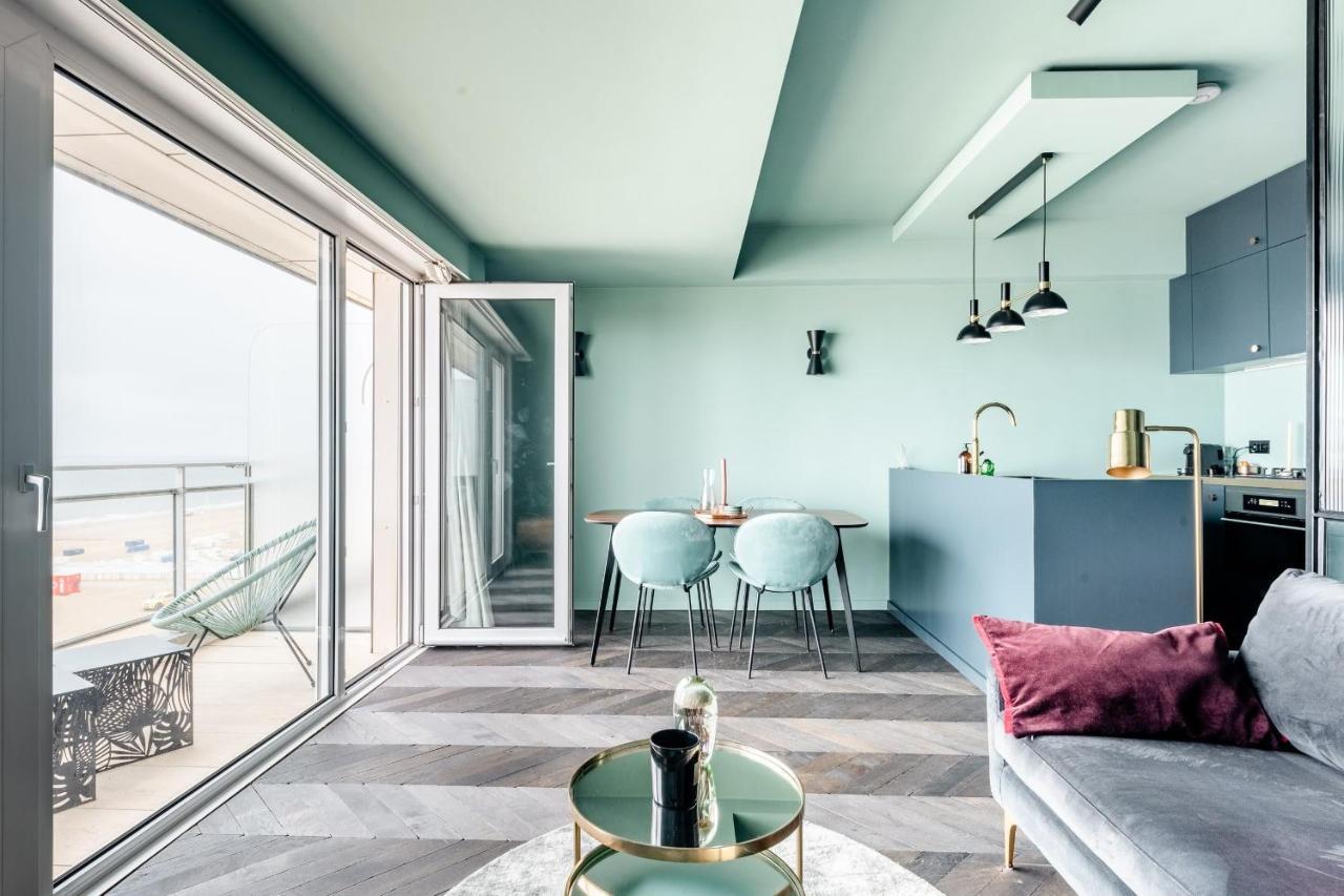 Luxueuze Suite Met Frontaal Zeezicht Knokke-Heist Luaran gambar