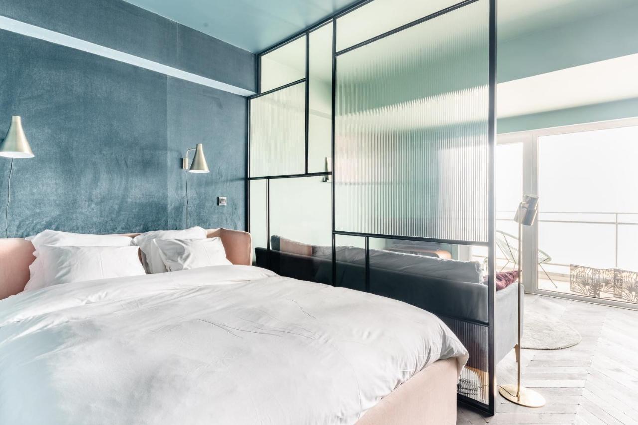 Luxueuze Suite Met Frontaal Zeezicht Knokke-Heist Luaran gambar
