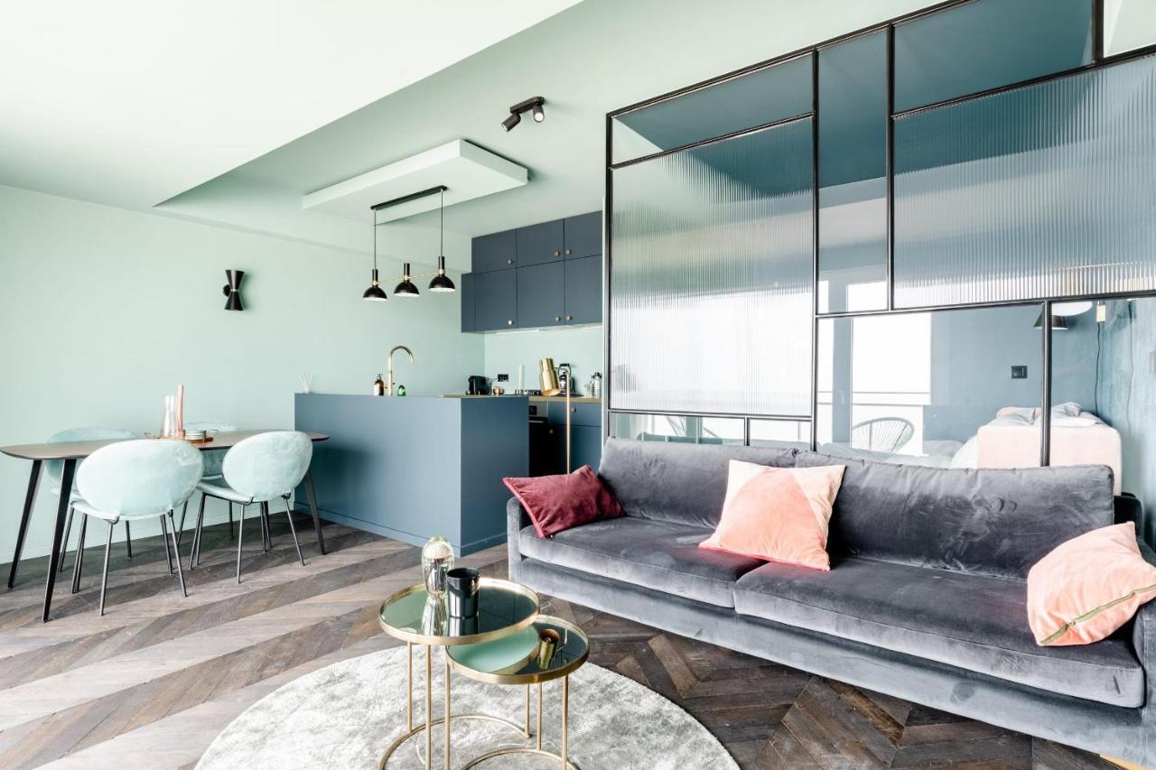 Luxueuze Suite Met Frontaal Zeezicht Knokke-Heist Luaran gambar